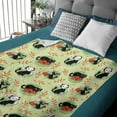 thumbnail image 3 of Autumn Fall Pumpkin Flannel Fleece Blanket Throw Couch Microfiber Soft Cozy Lightweight Luxury Bed Blanket for Pet, 3 of 5