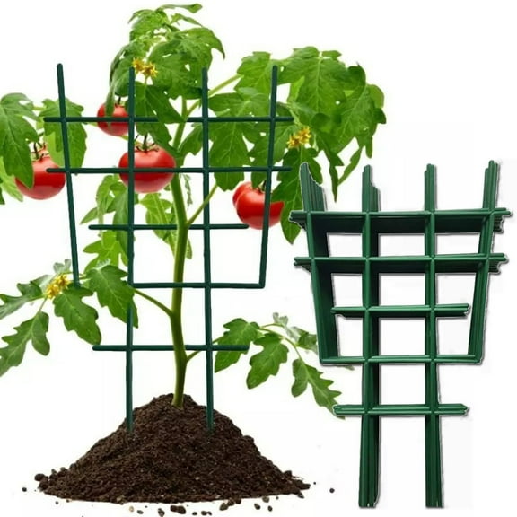 Travelwant 12Pcs Trellis for Potted Plants, Mini Garden Trellis for Climbing Plants Stackable Plant Trellis Plastic Potted Plant Support DIY Climbing Trellis Flower Pots Supports