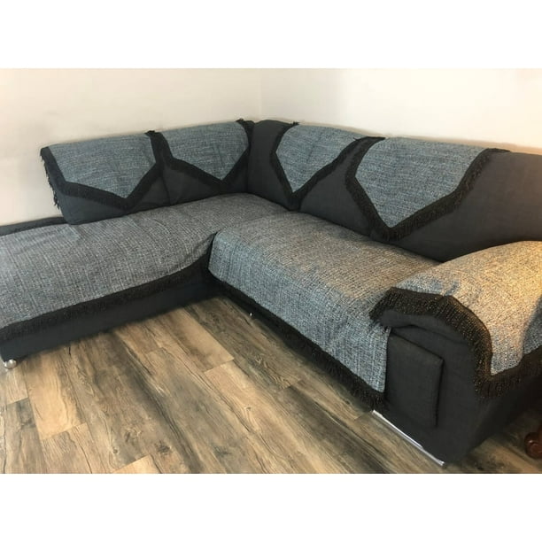 OctoRose Uphostry FaxuLinen Material NonSlip Sofa and Couch Protector