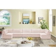 thumbnail image 2 of Meridian Furniture Jacob Pink Velvet Modular Sectional, 2 of 4