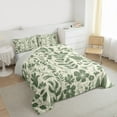 thumbnail image 3 of jejeloiu Retro Rustic Botanical Bedding Comforter Set,Natural Plant Twin Comforter Sets,Green Leaf Flower Bedding Set For Girls Kids,Super Cozy Room Decor Reversible,2pcs, 3 of 8