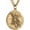 Meteorite Crater Gold, variant on St Michael The Archangel Catholic Medal Stainless Steel Amulet Pendant Necklace