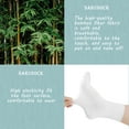 thumbnail image 5 of Women Thin Socks Bamboo Ankle Silky Quarter Anti Odor Casual Summer Socks 6 Pairs (White, US Size 8-11), 5 of 5