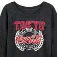 thumbnail image 3 of Coca-Cola - EST 1886 - Have A Coke & A Smile - Tokyo - Women's Lightweight French Terry Long Sleeve Shirt, 3 of 5