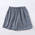 thumbnail image 2 of yillto Women Cotton Pjs Shorts Plaid Boxer Bottoms Casual Summer Pajama Lounge Sleepwear Beach Outfits, 2 of 3