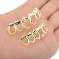 thumbnail image 6 of Unique Bargains 1 Set Fake Grills Hip Hop Teeth Grillz Gold Tone, 6 of 6