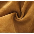 thumbnail image 3 of Styles I Love Toddler Girls Buttons Ruffle Long Sleeve Solid Corduroy Dress with Bow Hair Clip 2pcs Fall Winter Dressy Outfit (Mustard, 4T), 3 of 6