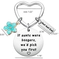 thumbnail image 5 of Auntie Birthday Present from Niece Nephew, Best Aunt Ever Gifts, Funny Aunts were Boogers Keep Up Key Chain, 5 of 12