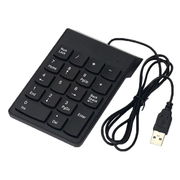 USB 18 Keys Num Pad Numeric Keypad Keyboard for Laptop Notebook