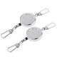 thumbnail image 1 of Herramientas de Pesca con Mosca Sharpla Zinger de pesca 2x Cable de material acero de Carrete Retráctil de Metal Completo con Retractor Zinger 2 Clips de Hebilla, 1 of 7