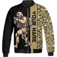 thumbnail image 2 of Lotusprinthandmade Personalized Name Veteran All-over Print Bomber Jacket S-5XL Multicolor, 2 of 5