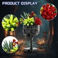 thumbnail image 4 of Skull Roses Bouquet Building Blocks Set 592PCS Gothic Skull Planter with Floral Arrangement Dark Aesthetic Display Decor Collectible DIY Construction Kit, 4 of 7