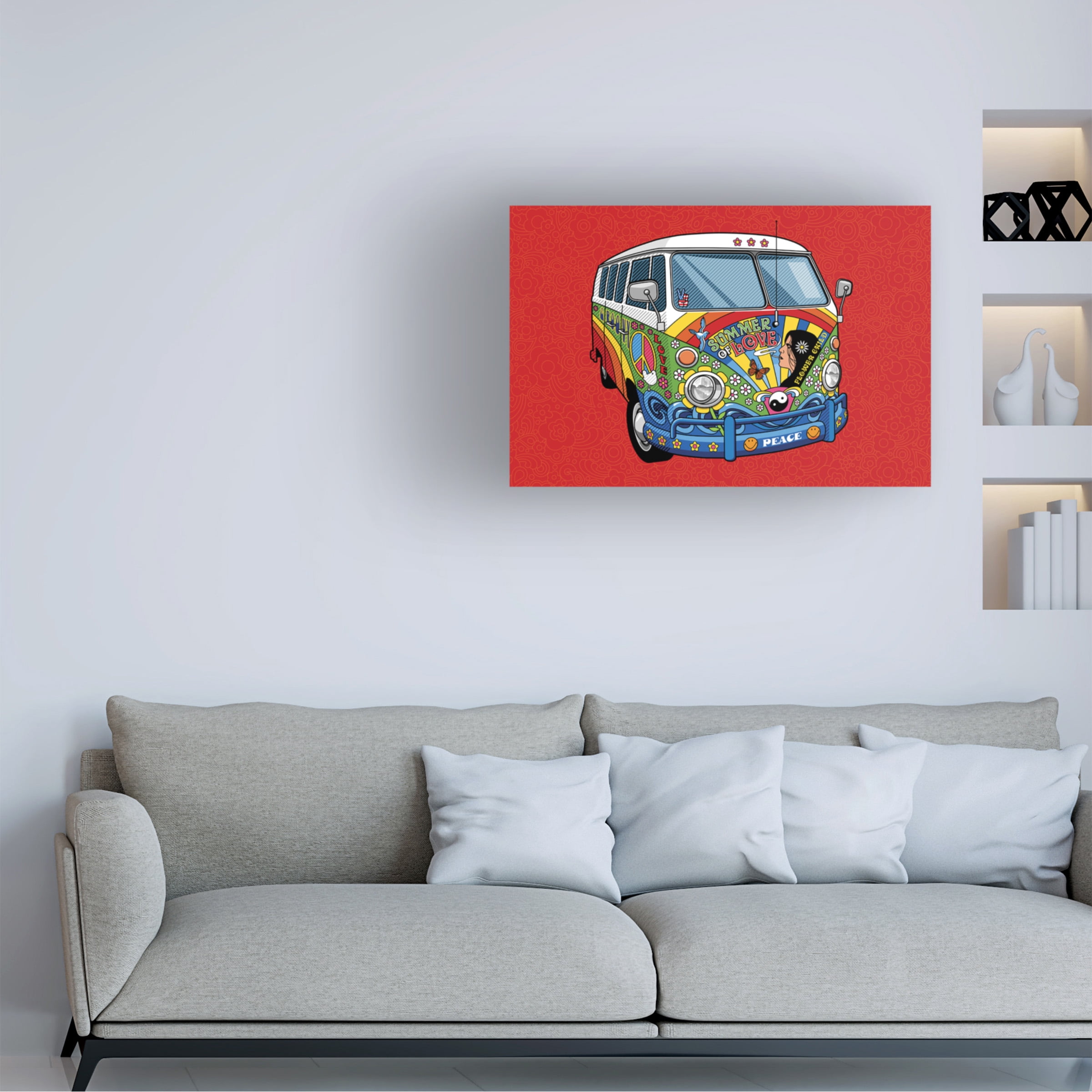 Ron Magnes 'Sixties VW Hippy Van' Canvas Art