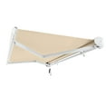 thumbnail image 3 of Awntech 16 Ft Key West Left Motorized Heavy Duty Patio Retractable Awning with Cassette (192in x 9.38in x 120in), Tan, 3 of 7
