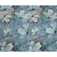 thumbnail image 4 of oneOone Polyester Spandex Medium Blue Fabric Flower Craft Projects Decor Fabric Printed By The Yard 56 Inch Wide-CY4, 4 of 4