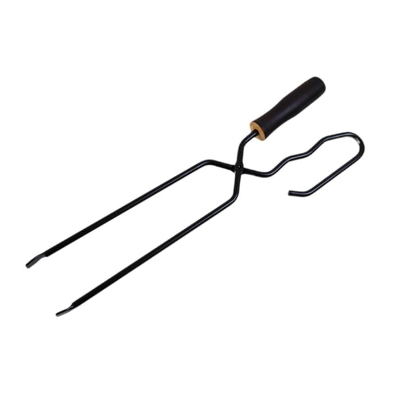 koolsoo Campfire Tongs Fireplace Tongs Heavy Duty Compact Portable Firewood Tongs Fire Tongs for Outdoor Picnic Indoor Grill Barbecue