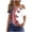 White#2, variant on Women's 4th of July Off The Shoulder Top, American Flag & Butterfly Print One Strap Slouchy Tee, Patriotic Summer Casual Shirt, Soft Stretch Fabric, Sizes S-2XL