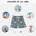 thumbnail image 6 of FORMRS Boys Swim Trunks Quick Dry Mesh Lining Beach Boardshorts, Sizes XS-XL, Green Cartoon Truck Pattern, 6 of 7
