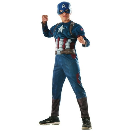Muscle Chest Captain America Kids Costume - Small