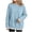 D3-Blue, variant on CAUYDY Women's Crewneck Sweatshirt Layered Hem Pullover Top with Ribbed Cuffs Slouchy Street Style Sweatshirts Pink Sizes L
