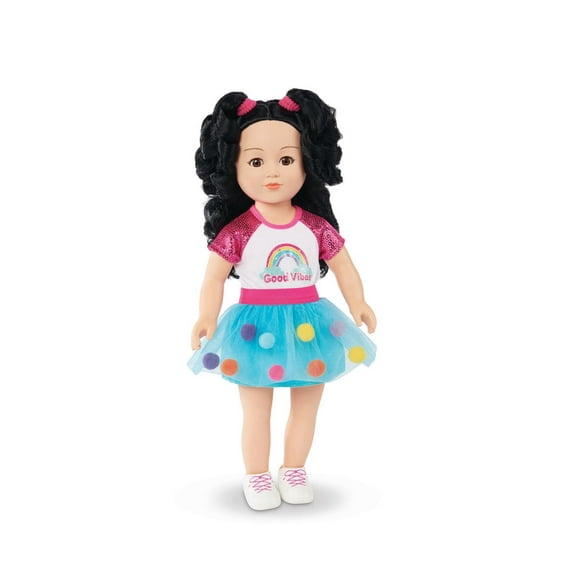 My Life As Quinn Posable 18-inch Doll, Black Hair, Brown Eyes, My Life As Dolls