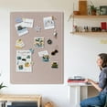 thumbnail image 5 of SELEAD Large Cork Board - 48" x 36" Folding Felt Pin Bulletin Board for Home Office School, 4'x3' Wall Decorative Photo Display Vision Board with Self-Adhesive Tape, 100 Push Pins - Khaki, 5 of 8