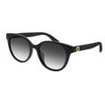 thumbnail image 6 of GUCCI GG0702SK 001 Round Oval Black Shiny Black Grey 54 mm Women's Sunglasses, 6 of 6