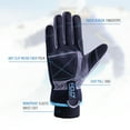thumbnail image 3 of HANDLANDY Waterproof Insulated Work Gloves, Thermal Winter Gloves for Men Women Touch Screen, Warm Ski Snowboard Cold Weather Gloves (L, Blue), 3 of 7