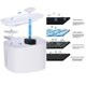 thumbnail image 5 of Fuente para gatos, dispensador de agua para gatos, bebedero circulante para perros y filtros, dispensadores de agua silenciosos para perros, fuente de agua para gatos, comedero, con luz, color blanc, 5 of 5