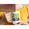 thumbnail image 7 of Tennis Player Mug White 15oz - I'm Not 45 I'm 30:15 - Court Pro Tennis Racket Ball Winning Double Strategy Trainer Equipment, 7 of 7