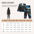 thumbnail image 4 of Lsque Starry Sky Colorful Crocodile A Pattern Long Sleeve Pajama Set for Women - Soft 2-Piece Sleepwear and Loungewear Set with Pockets, Comfy Nightwear-XX-Large, 4 of 7
