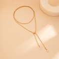 thumbnail image 5 of NICKSUN Multi-Layer Beaded Lariat Y Necklace, Adjustable Long Drop Pendant Stackable Bead Chain Necklace for Women, Bohemian Double Strand Slide Choker Neck Jewelry, 5 of 9
