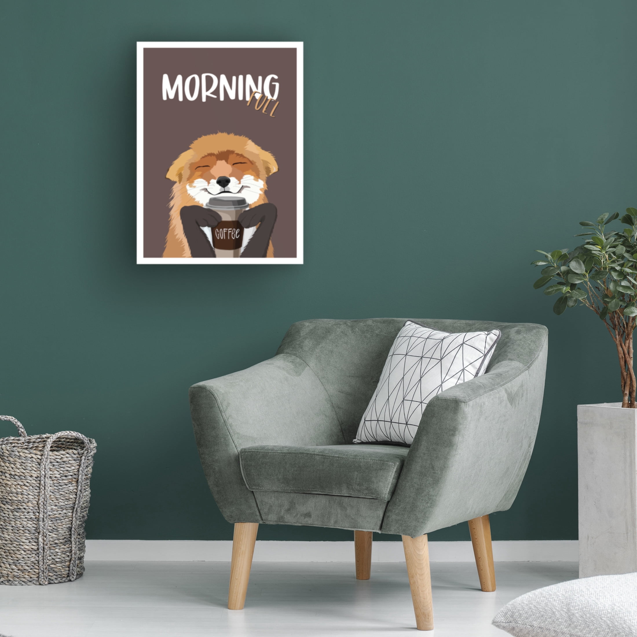 Canvas Wall Art - Bykammille 'Morning Fuel' Wall Art for Living Room, Bedroom, or Office Décor by Trademark Fine Art - 24 x 32 Inches