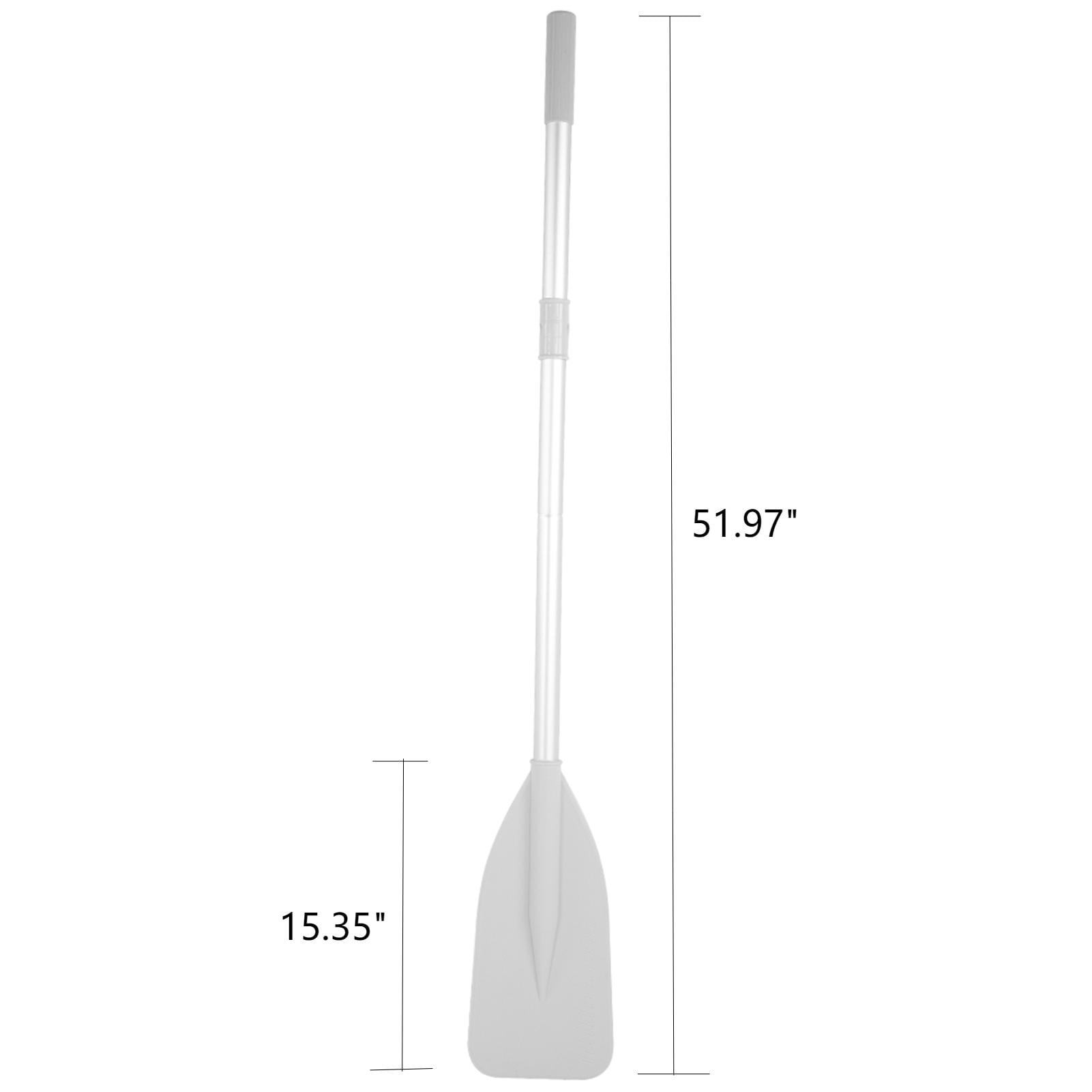 Kayak Paddles, 2pcs Lightweight Kayak Fishing Paddle with Detachable Aluminum Alloy Shaft, Ribbed Blade Canoe Boat Oars with Anti-Slip Grips, Lightweight Paddle Design for All Kayaks, Silver