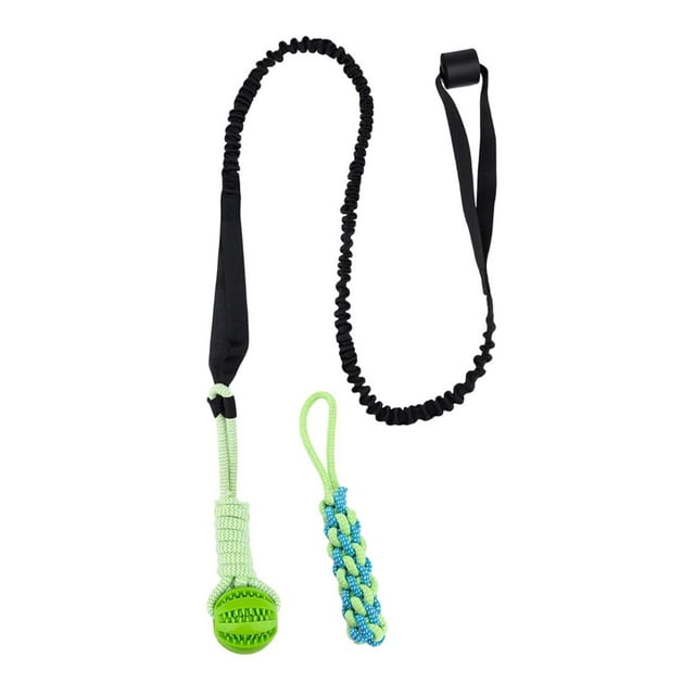 jinwen Dog Ball and Rope Dog Toy Tug of Toy for Small Medium Dog Playing Red