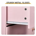 thumbnail image 4 of Resenkos 7-Drawer Tall Cabinet, 5+2 Storage Dresser with Matte Gold Handles - Macaron Pink, 4 of 10