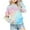 Multicolor-G, variant on Tumotour Pullover Sweatshirts For Girls Tie-Dye Crew Neck Long Sleeve Tops 2024 Fall Fashion Oversized Casual Printed Comfortable Loose Fit Fashion Pullover Tops