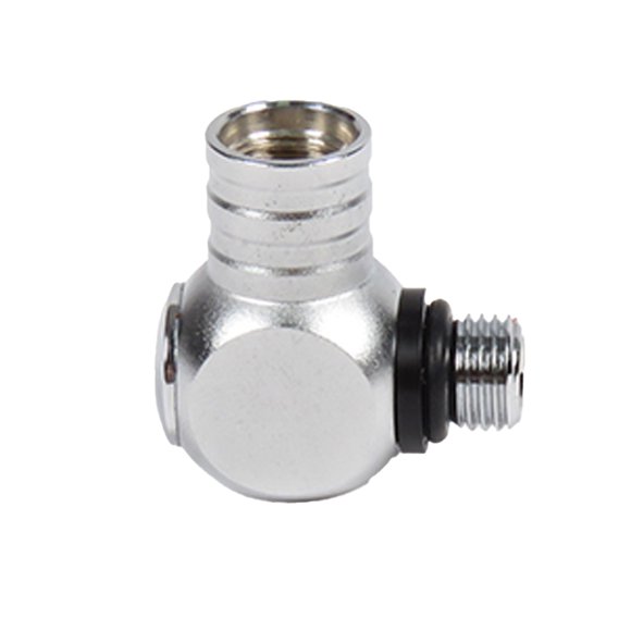 Greeniant Práctico regulador de buceo puerto LP/ conector giratorio a prueba de herrumbre adaptador de manguera de buceo de baja/alta presión Deportes acuáticos Baja presión