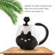 thumbnail image 5 of Wosthever Taza de café pintada a mano, taza de té de cerámica con Gato encantador, contenedor de comida para el desayuno, taza para agua y leche, Juegos de servir café y té Gato negro Wosthever HA081029-02, 5 of 6