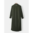 thumbnail image 5 of INCERUN Men's Muslim Saudi Arab Long Sleeve Islamic Jubba Abaya Thobe Dress Tops, 5 of 7
