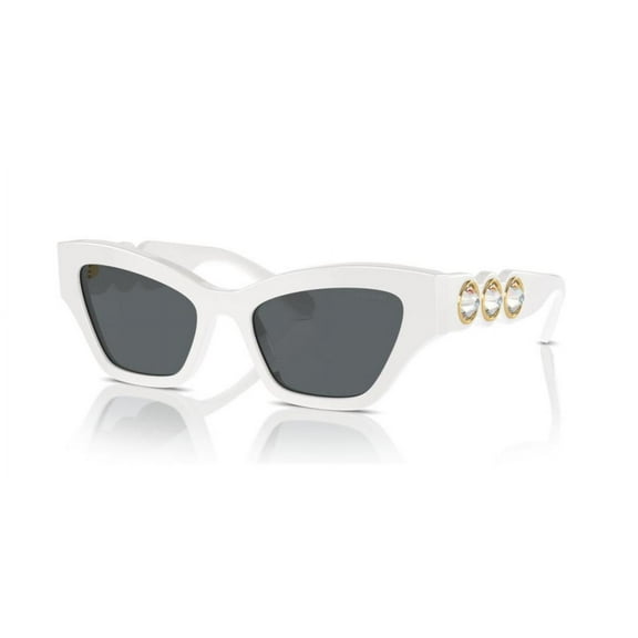 Swarovski SK 6021 Plastic Womens Irregular Sunglasses White 53mm Adult