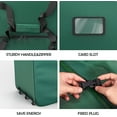 thumbnail image 3 of Rolling Christmas Tree Storage Bag, 9 ft Storage Container with Wheels, 600D Oxford,Green, 3 of 9