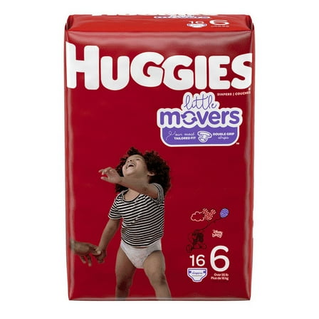 Huggies Little Movers Diapers Jumbo Pack Size 6 (Pack of 20)