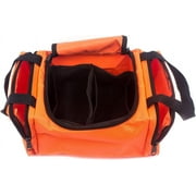 First Aid Responder EMS Emergency Medical Trauma Bag EMT, Fire Fighter, Police Officer, Paramedics, Nurse (Orange)