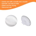 thumbnail image 5 of Uxcell 30pcs Satin Buttons 0.5" Smooth Satin Covered Round Buttons with Shank for Bridal Wedding Dress, White, 5 of 7