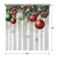 thumbnail image 5 of Christmas Shower Curtain,Welcome Christmas Snowflake Bathroom Curtain Elegant Bathroom Curtains for Apartment Bathroom Decor Christmas, 5 of 5