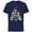 Navy, variant on Disney Mickey & Friends Christmas Holiday Family Trip 2024 - Short Sleeve Cotton T-Shirt for Adults - Customized-Black