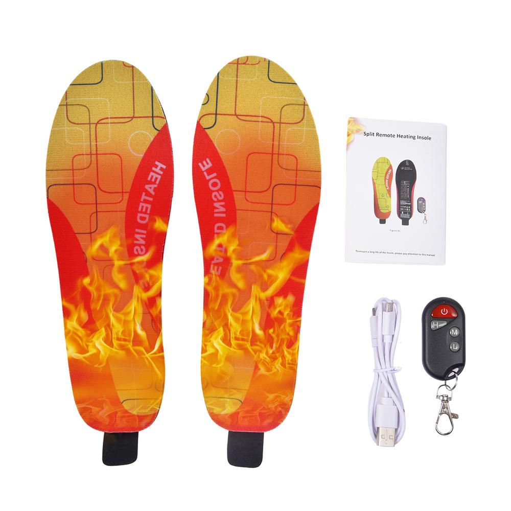 IMSHIE Rechargeable Heated Insole Wireless Adjustable Temperature