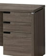 thumbnail image 3 of Allora Modern Style Wood Desk with Locking Drawers in Brown, 3 of 4