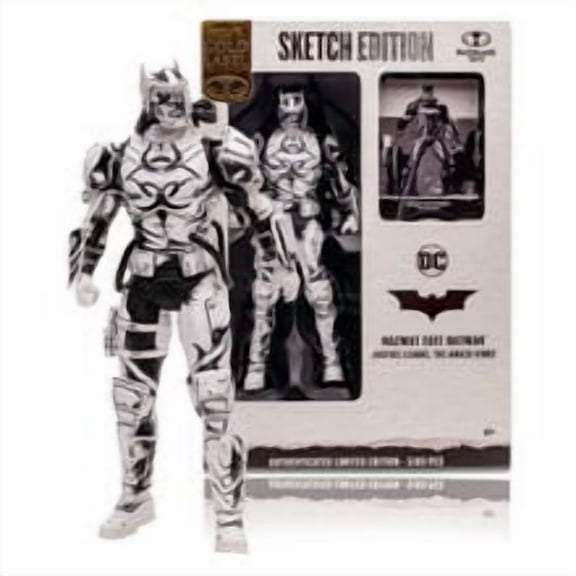 Hazmat Suit Batman (DC Multiverse) Sketch Edition Gold Label 7" Figure MTS Exclusive - McFarlane Toys